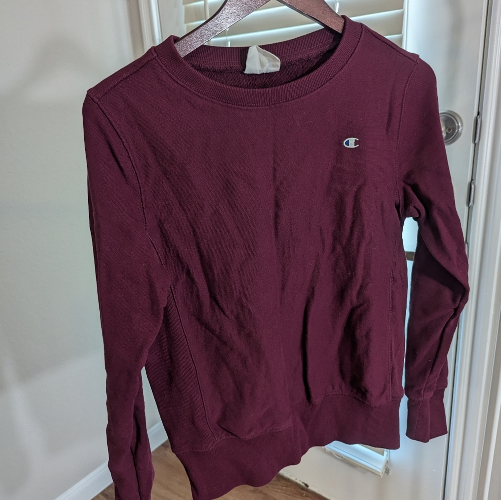 Champion Maroon Sweatshirt Size Medium